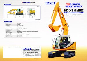 Excavadoras de orugas Kato HD513MRIII