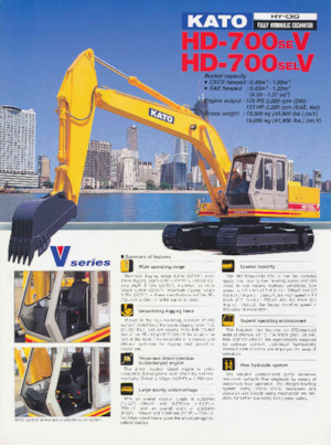 Excavadoras de orugas Kato HD700SEV