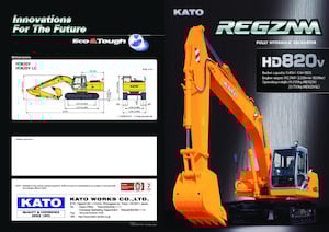 Excavadoras de orugas Kato HD820V