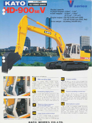 Excavadoras de orugas Kato HD900SEV