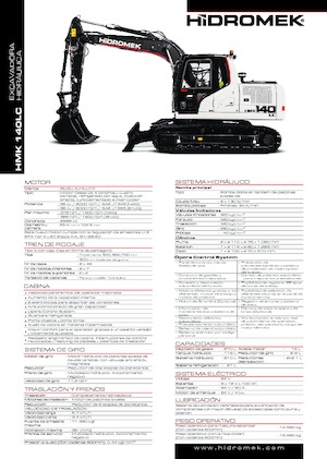 Excavadoras de orugas Hidromek HMK 140 LC