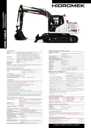 Excavadoras de orugas Hidromek HMK 140 LC