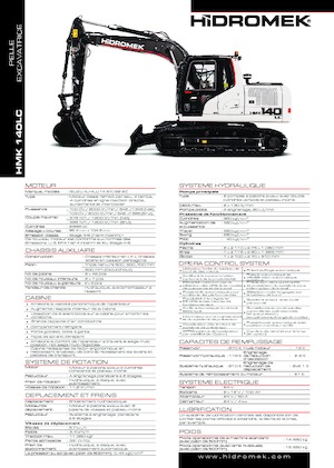 Excavadoras de orugas Hidromek HMK 140 LC