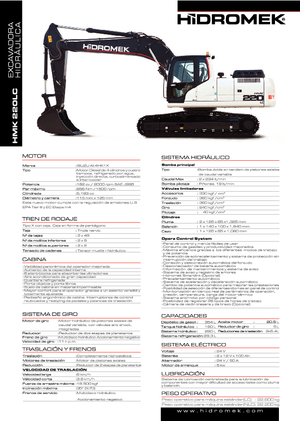 Excavadoras de orugas Hidromek HMK 220 LC