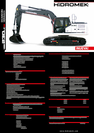 Excavadoras de orugas Hidromek HMK 230 LC