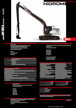 Excavadoras de orugas Hidromek HMK 230 LC LR 