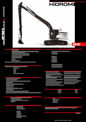 Excavadoras de orugas Hidromek HMK 230 LC LR 