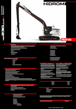 Excavadoras de orugas Hidromek HMK 230 LC LR 