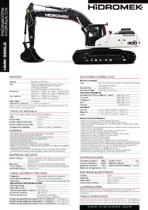 Excavadoras de orugas Hidromek HMK 300 LC PLUS
