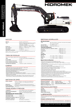 Excavadoras de orugas Hidromek HMK 300 LC