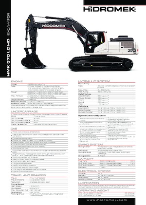 Excavadoras de orugas Hidromek HMK 370 LC-HD