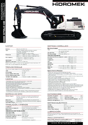 Excavadoras de orugas Hidromek HMK 370 LC-HD