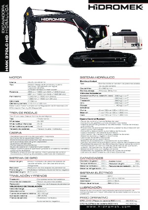 Excavadoras de orugas Hidromek HMK 370 LC-HD