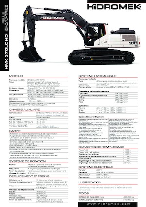 Excavadoras de orugas Hidromek HMK 370 LC-HD