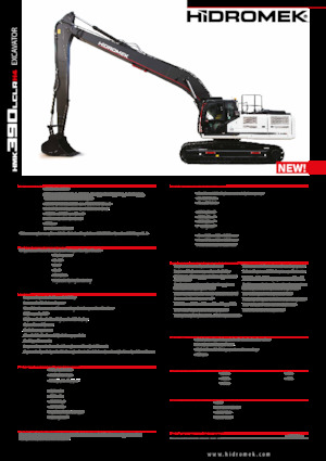 Excavadoras de orugas Hidromek HMK 390 LC LR
