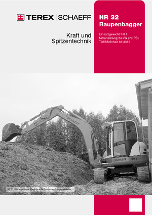 Excavadoras de orugas Terex-Schaeff HR 32