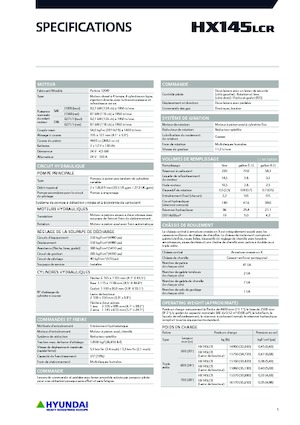 Excavadoras de orugas Hyundai HX145LCR