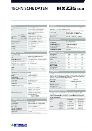 Excavadoras de orugas Hyundai HX235LCR