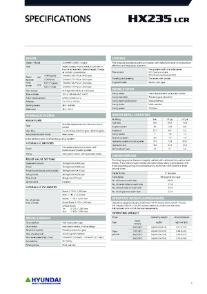 Excavadoras de orugas Hyundai HX235LCR