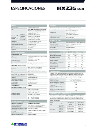 Excavadoras de orugas Hyundai HX235LCR