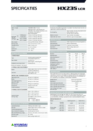 Excavadoras de orugas Hyundai HX235LCR