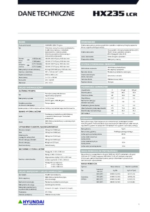 Excavadoras de orugas Hyundai HX235LCR