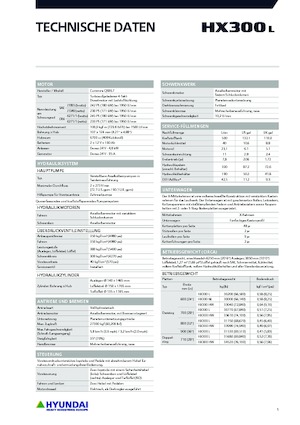 Excavadoras de orugas Hyundai HX300HW