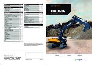 Excavadoras de orugas Hyundai HX 360L