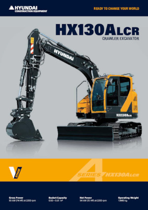 Excavadoras de orugas Hyundai HX130ALCR