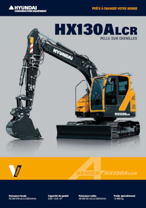 Excavadoras de orugas Hyundai HX130ALCR