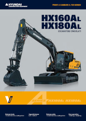 Excavadoras de orugas Hyundai HX160AL
