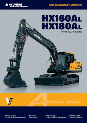 Excavadoras de orugas Hyundai HX160AL