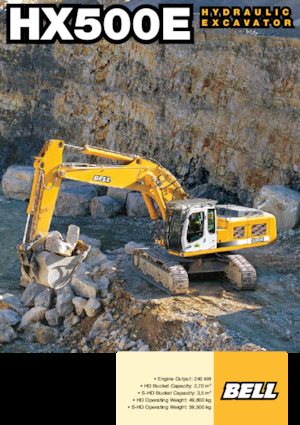 Excavadoras de orugas Bell HX500E