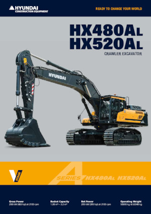Excavadoras de orugas Hyundai HX520AL