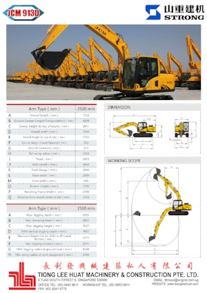 Excavadoras de orugas Strong JCM913D