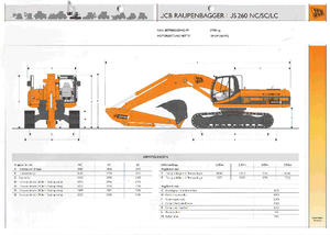 Excavadoras de orugas JCB JS 260 LC