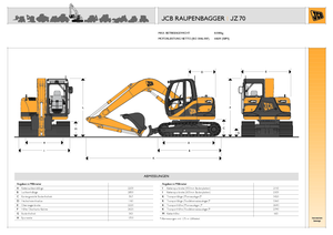 Excavadoras de orugas JCB JZ 70 offset