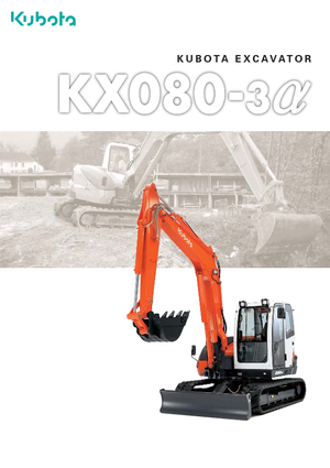 Excavadoras de orugas Kubota KX080-3α