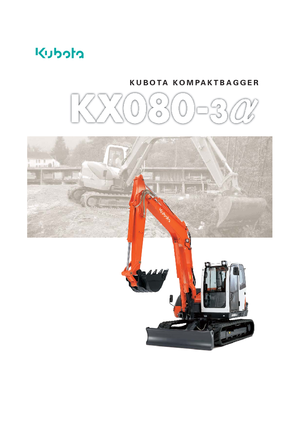 Excavadoras de orugas Kubota KX080-3α