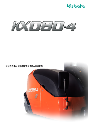 Excavadoras de orugas Kubota KX080-4