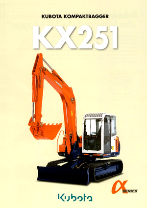 Excavadoras de orugas Kubota KX251α
