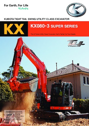 Excavadoras de orugas Kubota KX080-3