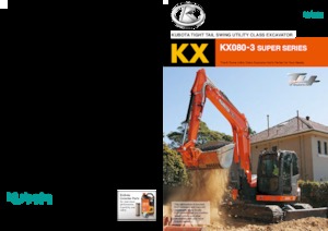 Excavadoras de orugas Kubota KX080-3S