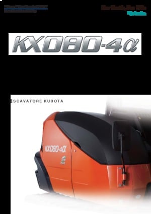 Excavadoras de orugas Kubota KX080-4α