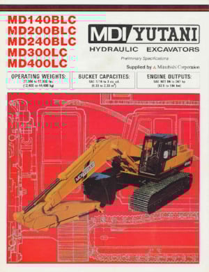 Excavadoras de orugas MDI Yutani MD300LC