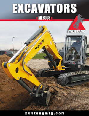 Excavadoras de orugas Mustang ME8003
