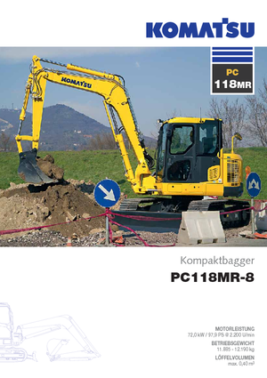 Excavadoras de orugas Komatsu PC118MR-8