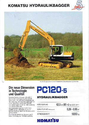 Excavadoras de orugas Komatsu PC120-5