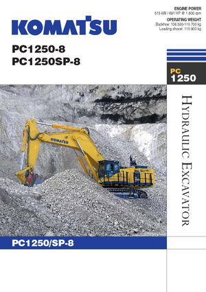Excavadoras de orugas Komatsu PC1250SP-8