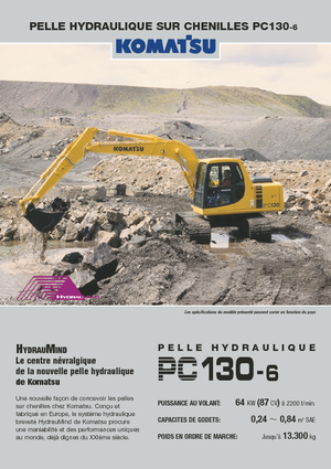 Excavadoras de orugas Komatsu PC130-6